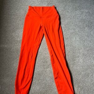 lululemon athletica Orange Leggings size 4